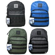 Wholesale - 17" BOYS BACKPACK 4-ASST COLORS C/P 24, UPC: 089305525173